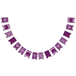 Bannière À Fanions Cardinal Red Rosace