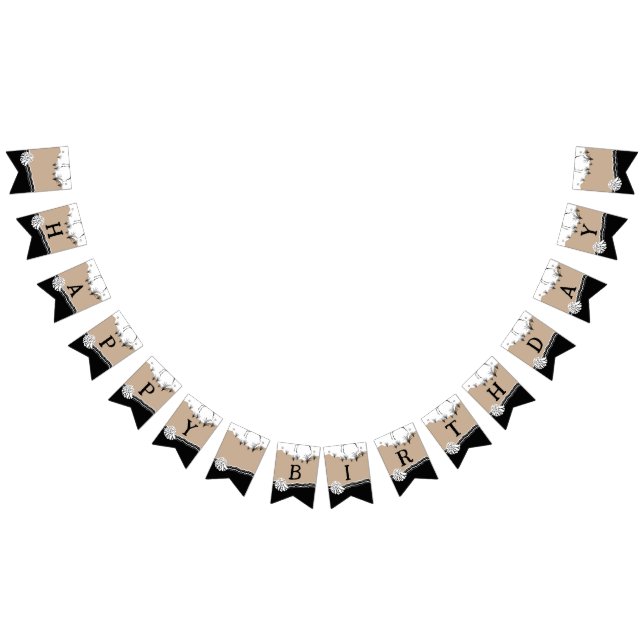 Bannière À Fanions C'est un joyeux anniversaire pour une fête de plag (Tout)