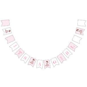 Bannière À Fanions C'est une fille africaine américaine Baby shower b