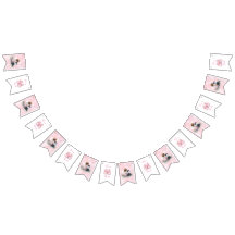 C'est une fille | Fête pour bébé rose et chiot