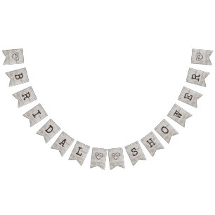 Bannière À Fanions Chartreuse sculptée Fête des mariées de bouleau ru