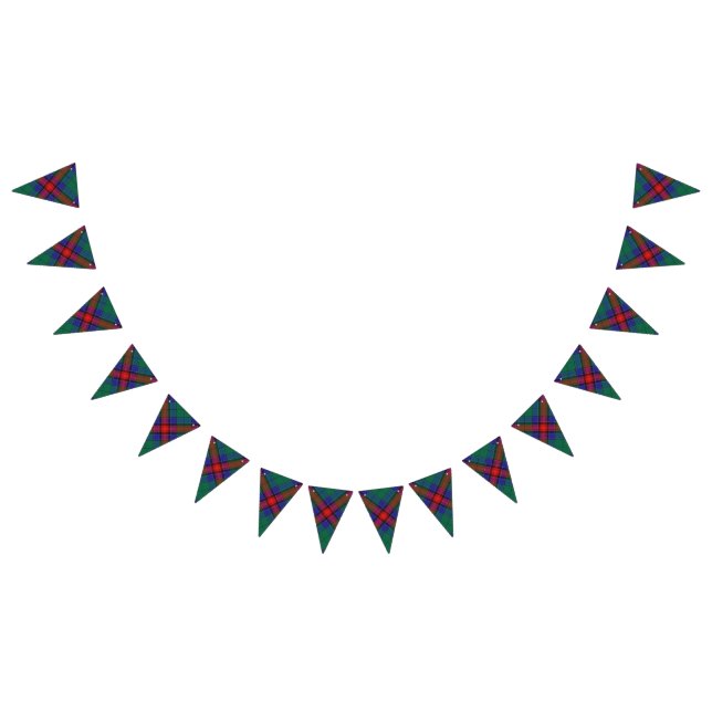 Bannière À Fanions Clan écossais Jardine Tartan (Tout)