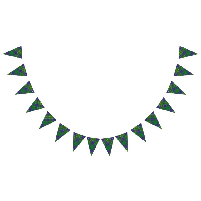 Bannière À Fanions Clan Hunter Tartan (Tout)