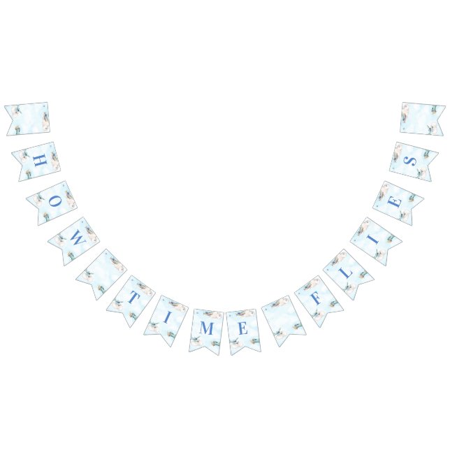 Bannière À Fanions Comment le temps vole Jouet Plan de Voyage Thème (Tout)