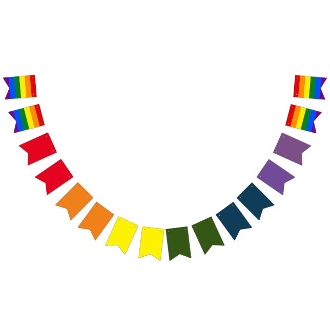 Bannière À Fanions Conception gay pride 2 (Tout)