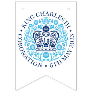 Bannière À Fanions Coronation britannique du roi III Charles