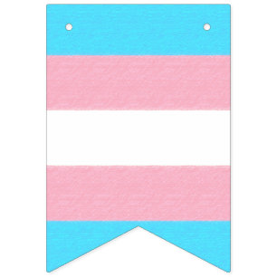 Bannière À Fanions Coutume de fierté de transsexuel