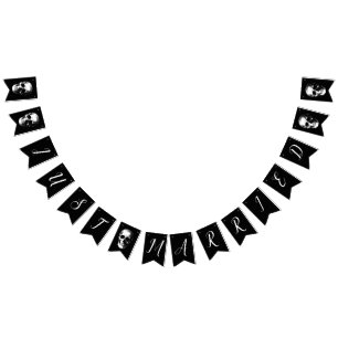 Bannière À Fanions Crâne Gothique Halloween Mariage Bunting
