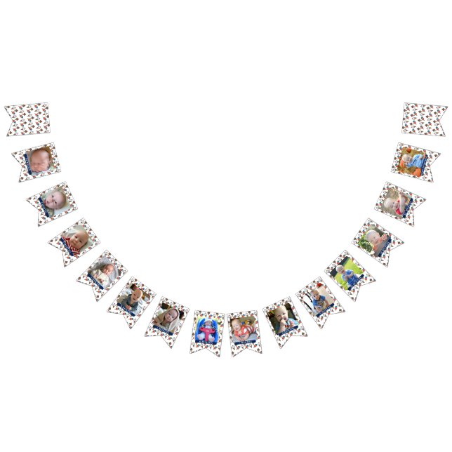 Bannière À Fanions Crème de glace 1er anniversaire de la première ann (Tout)