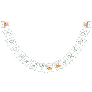 Bannière À Fanions Cultivé localement, le Baby shower des fleurs des