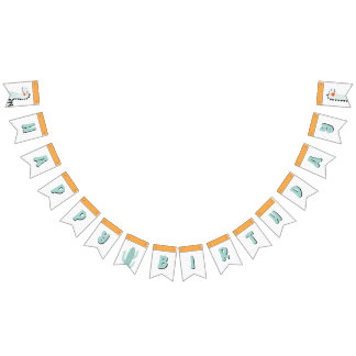 Bannière À Fanions Cute Dino Dinosaures fête d'anniversaire