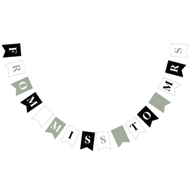 Bannière À Fanions De Mlle À Mme (Tout)