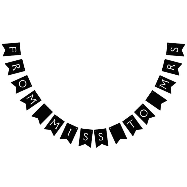 Bannière À Fanions De Mlle À Mme (Tout)