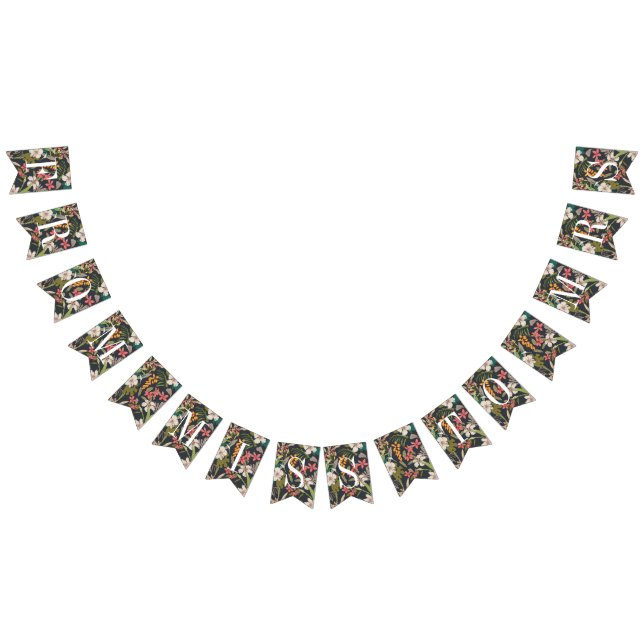 Bannière À Fanions De Mlle à Mme Banner Bunting Marine Tropical (Tout)