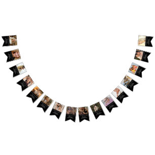 Bannière À Fanions Décor funéraire commémoratif personnalisé