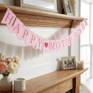 Bannière À Fanions Décoration imprimable Bonne Fête des Mères