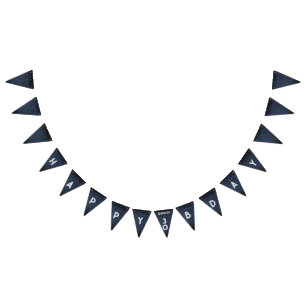 Bannière À Fanions Denim Diamonds Bleu N'importe quel âge fête d'anni