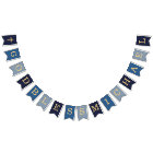 Dieu Béni Garçon Bleu 7 Lettres Baptême Communion