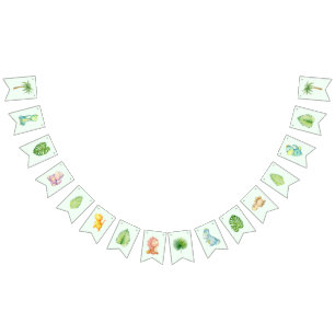 Bannière À Fanions Dinosaures bébé