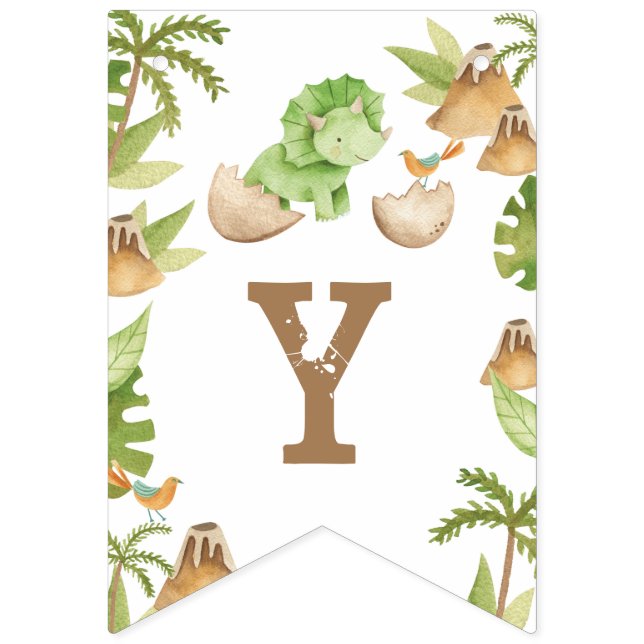 Bannière À Fanions Dinosaurio (treizième drapeau)