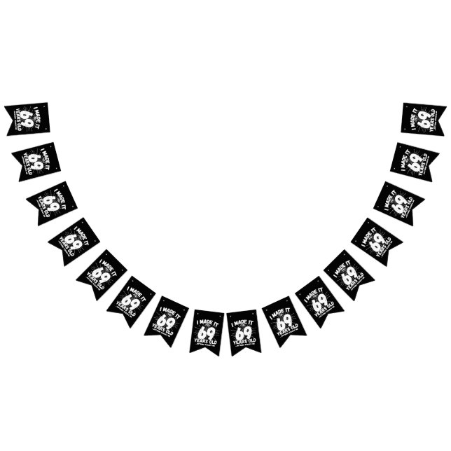 Bannière À Fanions Drôle 69e Anniversaire Citation Sarcastique 69 Ann (Tout)