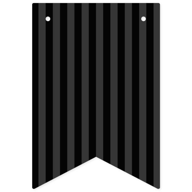 Bannière À Fanions Elagnat Black & Smoky Black Vertical Stripes (Premier drapeau)