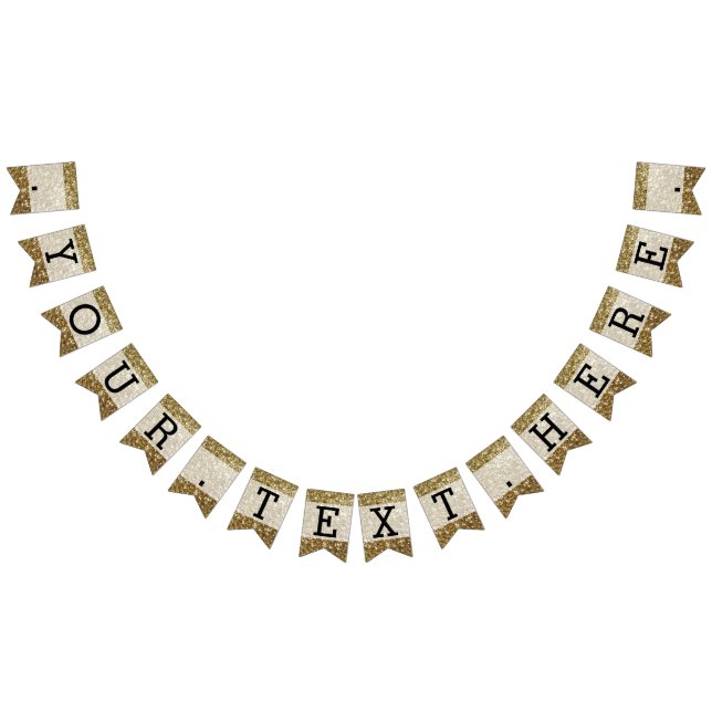 Bannière À Fanions Élégant Mariage imprimé de la Parties scintillant  (Tout)