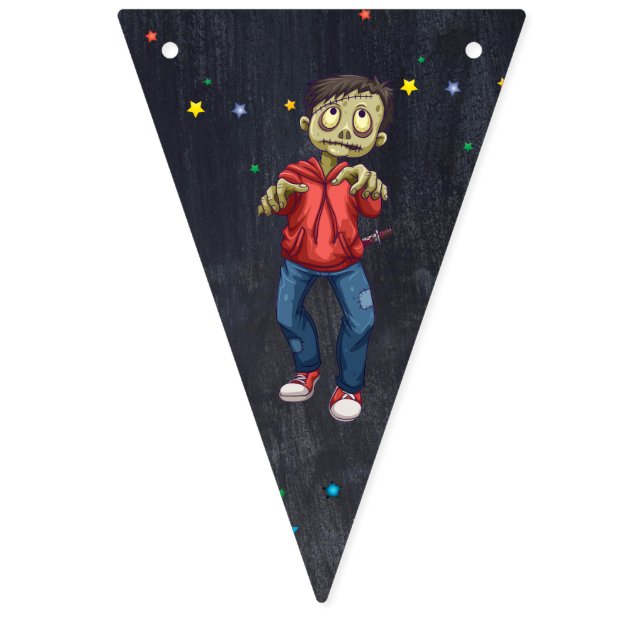 Bannière À Fanions Enfants Amusants Costume Halloween Anniversaire Fê (Premier drapeau)