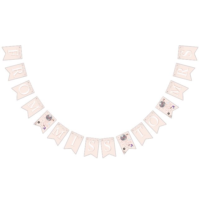 Bannière À Fanions Enterrement de vie de jeune fille patin à roulette (Tout)