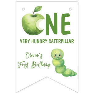 Bannière À Fanions Fête d'anniversaire de la première année d'une che