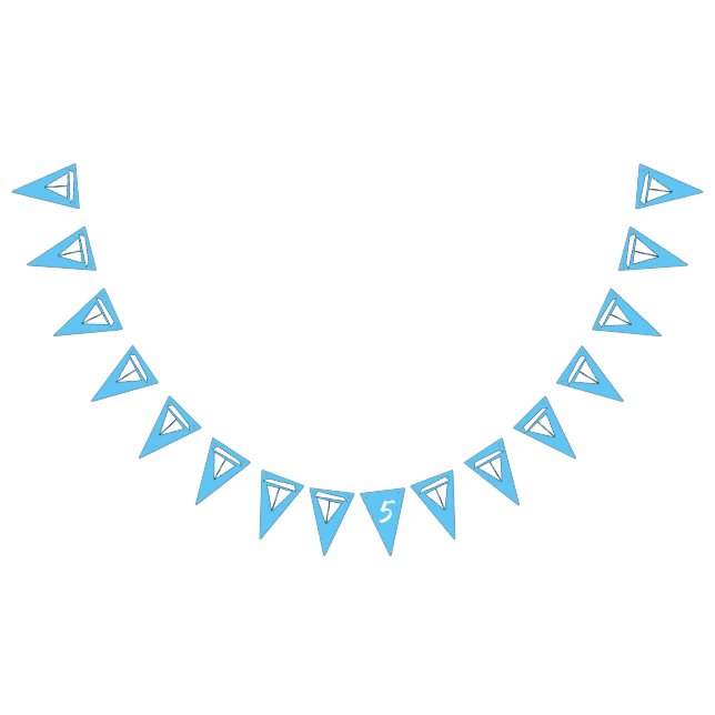 Bannière À Fanions Fête d'anniversaire du bateau à voile (Tout)