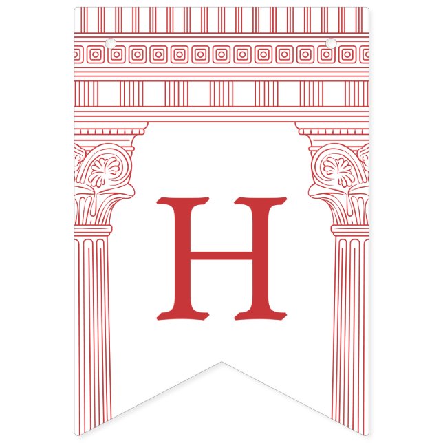 Bannière À Fanions Fête de déesses avec couleur et temple personnalis (Deuxième drapeau)