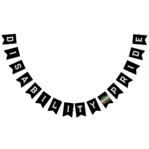 Bannière À Fanions Fierté d'invalidité LGBTQ Arc-en-ciel