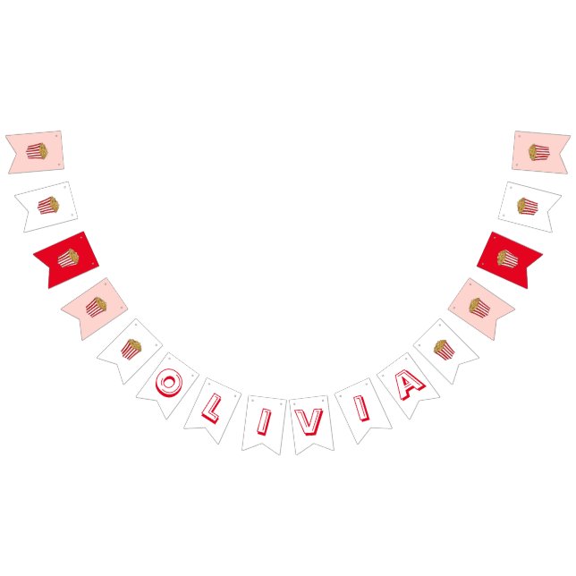 Bannière À Fanions Film Cinéma Nuit Slepover Popcorn Anniversaire (Tout)