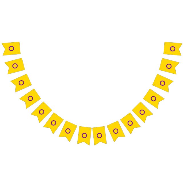 Bannière À Fanions Flag de Instersex (Tout)