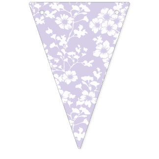 Bannière À Fanions Floral Trellis - Dusty Lavender