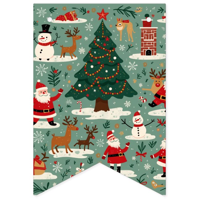 Bannière À Fanions Garland de Noël (Seizième drapeau)