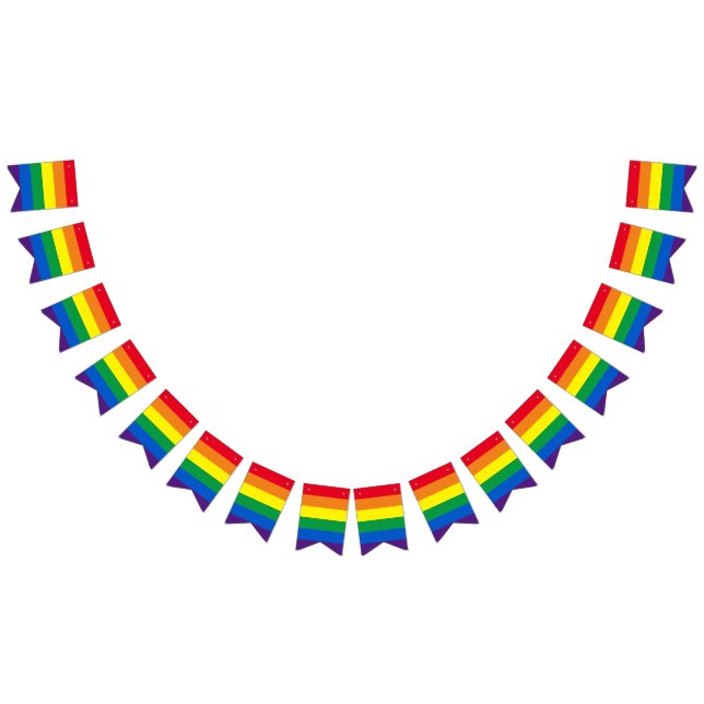 Bannière À Fanions Gay pride Lgbt rainbow strips (Tout)