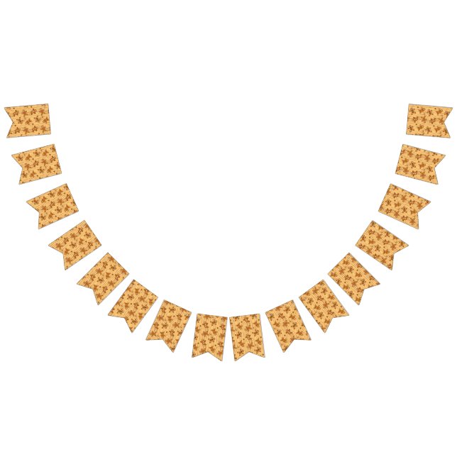 Bannière À Fanions Gingerbread Men Medley (Tout)