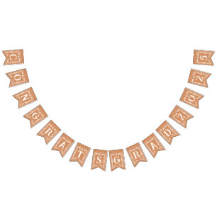 Bannière À Fanions Graduation Congrats Grad 2025 Bunting Banner Décor