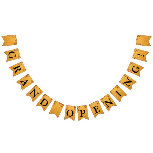 Bannière À Fanions Grand Ouverture Faux Gold Parties scintillant Ball (Tout)