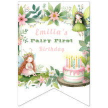 Green Pastel Fairy Premier anniversaire -