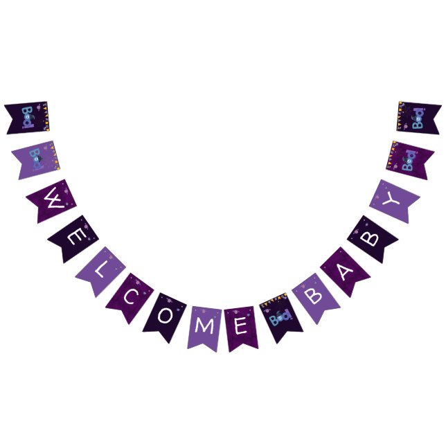 Bannière À Fanions Halloween Soirée à thème Baby shower (Tout)
