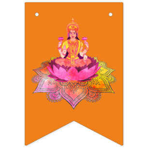 Bannière À Fanions Happy Diwali - Deepalavi Lakshmi Goddess 4