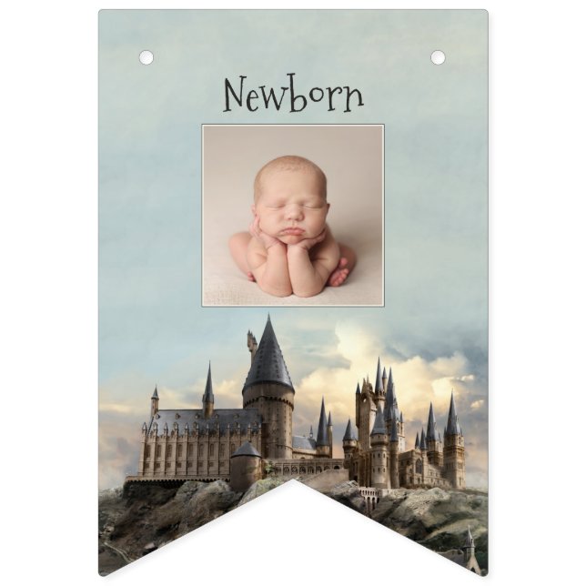 Bannière À Fanions Harry Potter 1er anniversaire 12 mois Photo Buntin (Deuxième drapeau)