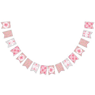 Bannière À Fanions Hibiscus & dentelle PINK