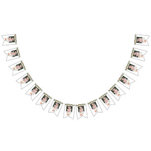 Bannière À Fanions Hiver Onderland Anniversaire Mois Photo