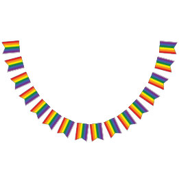 Bannière À Fanions Indicateur de la fierté arc-en-ciel