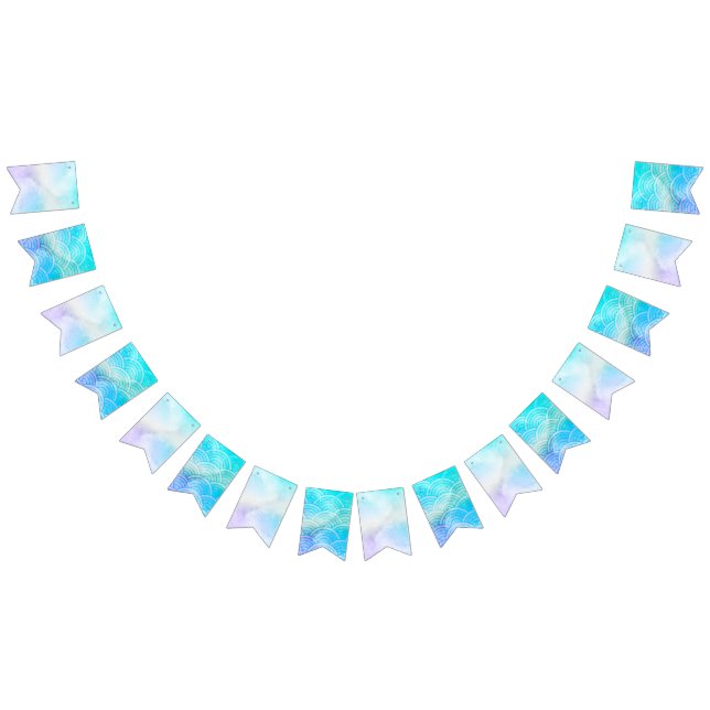 Bannière À Fanions Indicateurs de la fête de Mermaid Scales (Tout)
