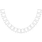 Invitation au Baby shower Citrouille d'or rose